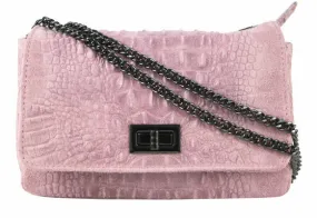 Pochette cuir vachette rose