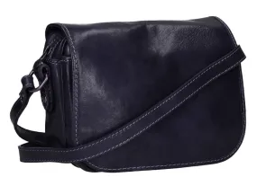 Sacoche cuir vachette blu