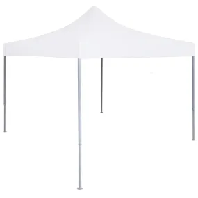 Tente réception pliable professionnelle 2x2 m acier blanc